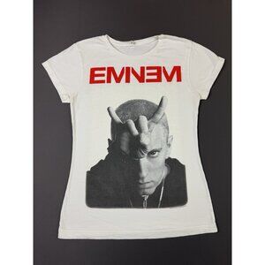 Rare Vintage Y2K Eminem The Monster Tour Devil Horn Art Concert Womens Large Tee